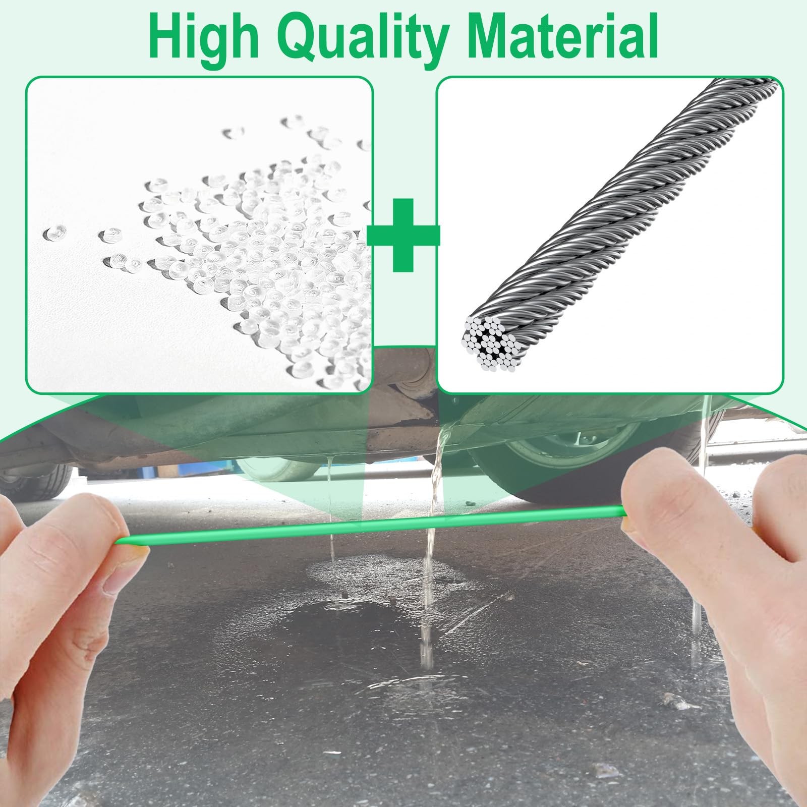 Auto Sunroof Drain Cleaning Tool, 78 Inch Flexible Tube 78