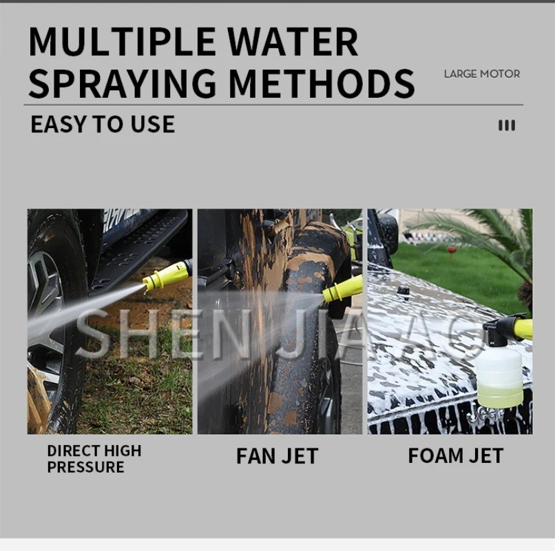 S2 Waterproof High-Pressure Car Wash Machine 220V Induction Motor Water Pump