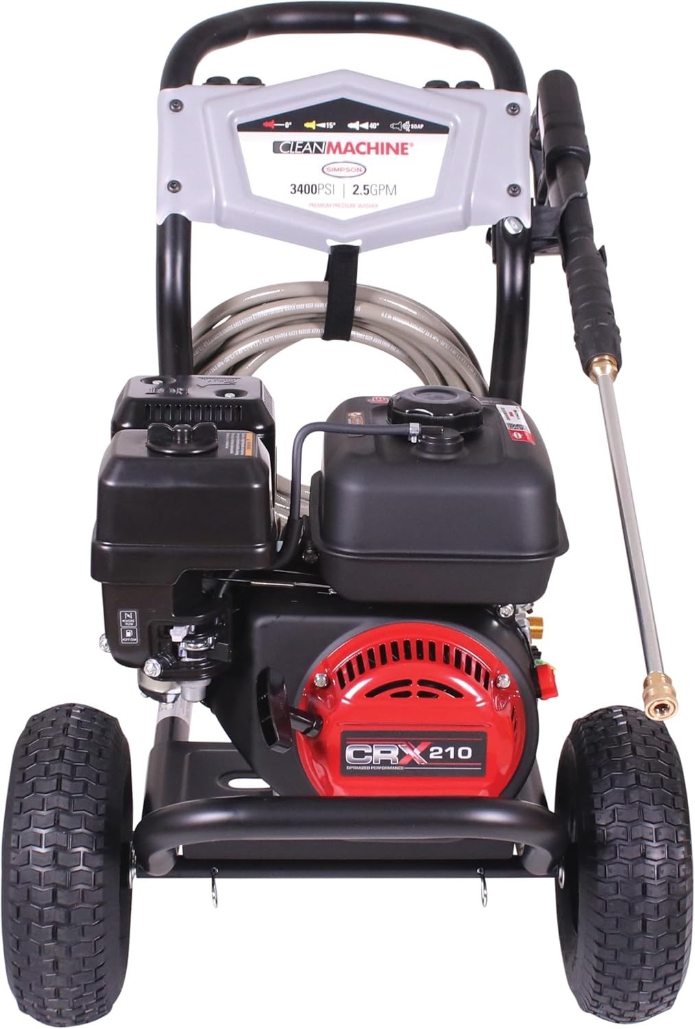 Simpson 3400 PSI Gas Pressure Washer, 2.5 GPM Residential Power Washer
