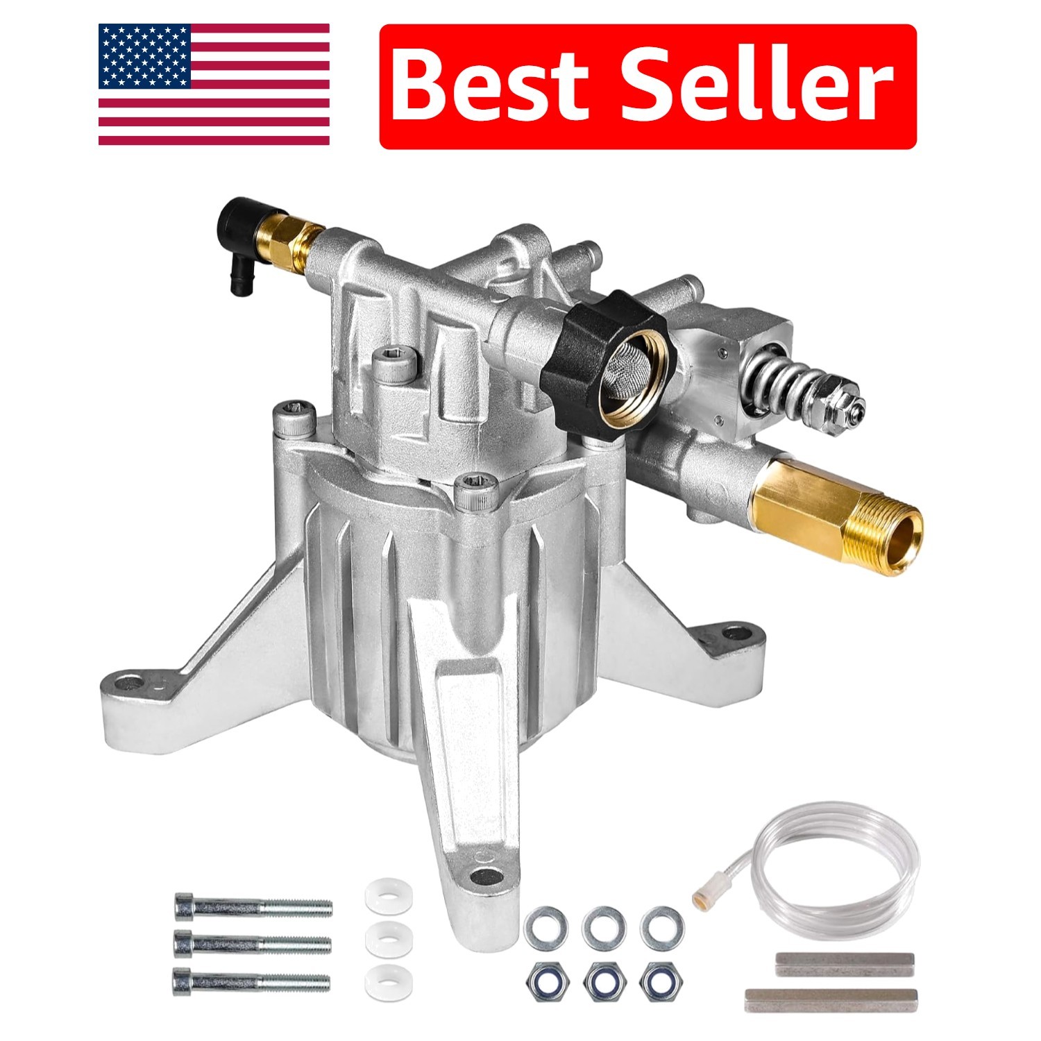 Durable 3000 PSI Pressure Washer Pump – 7/8″ Shaft, Compatible with Major Brands