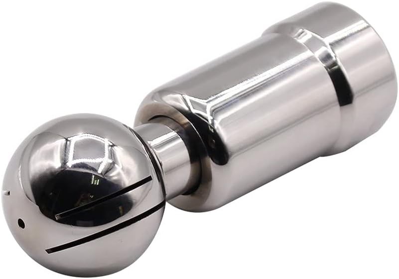 Rotary Spray Ball NPT Female CIP Tank Cleaning Ball 360° Spray Pattern, Stain…