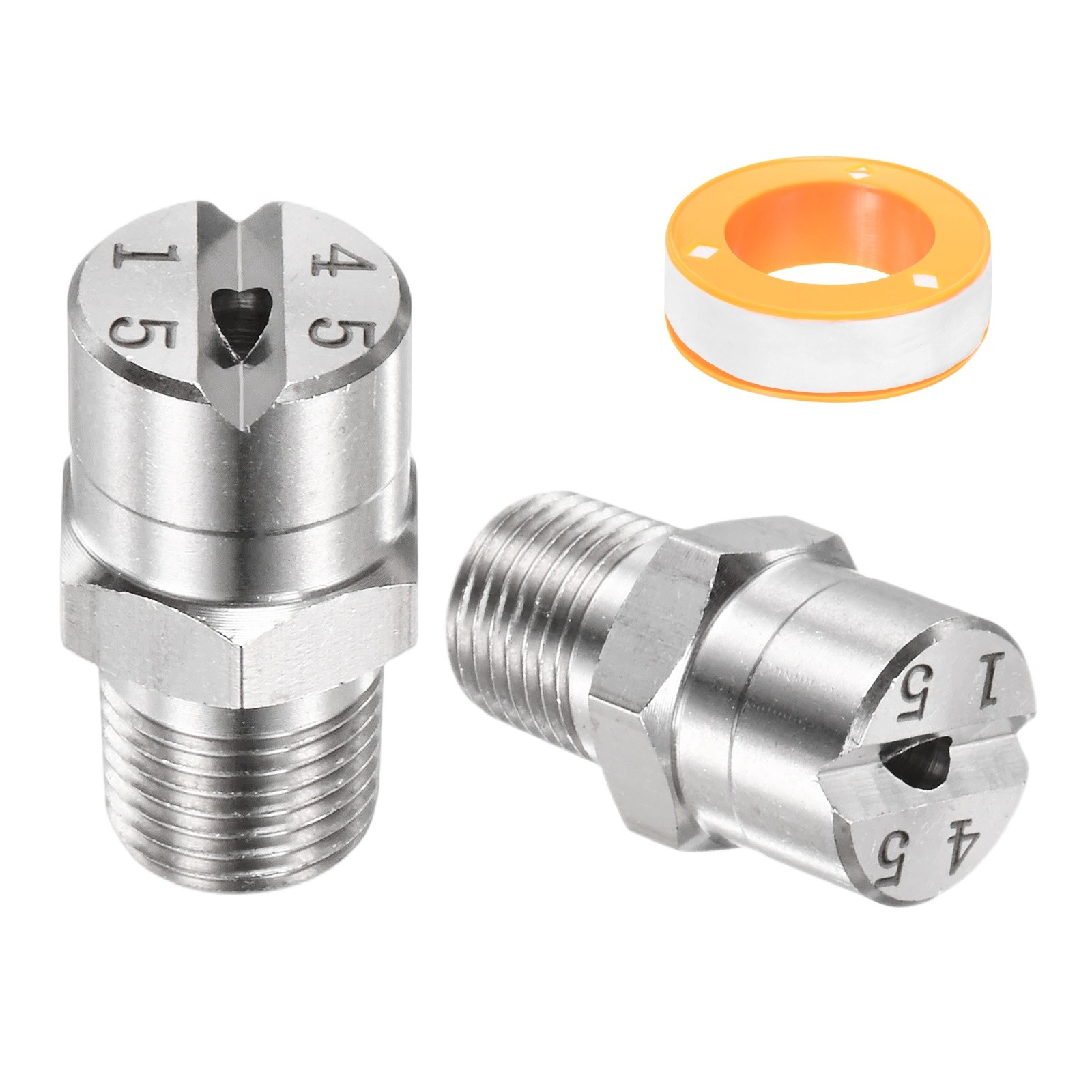 1/8″BSP 45° Flat Fan Spray Tip [3PCS] – Pressure Washer Nozzles [2.4MM]