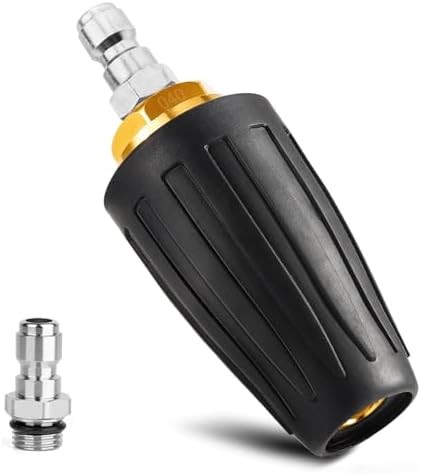 Pressure Washer Tips Turbo Nozzle Pressure Washer 4000 PSI Max Rotating Pressure