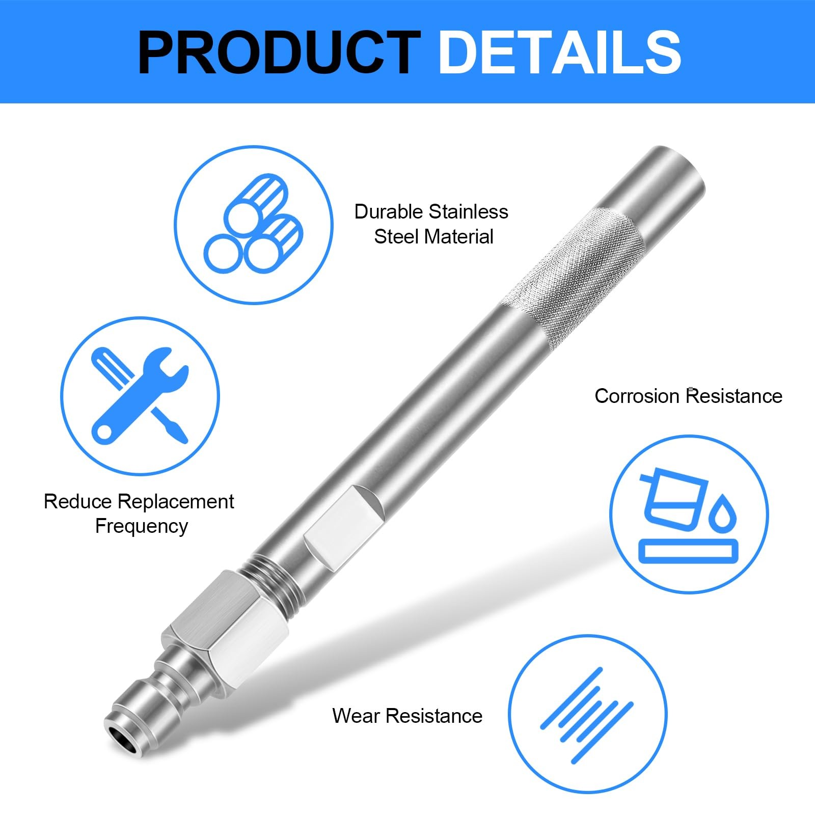 Long Range Pressure Washer Nozzle Tip with Ladder Saver for 1000 to 6000 Psi …