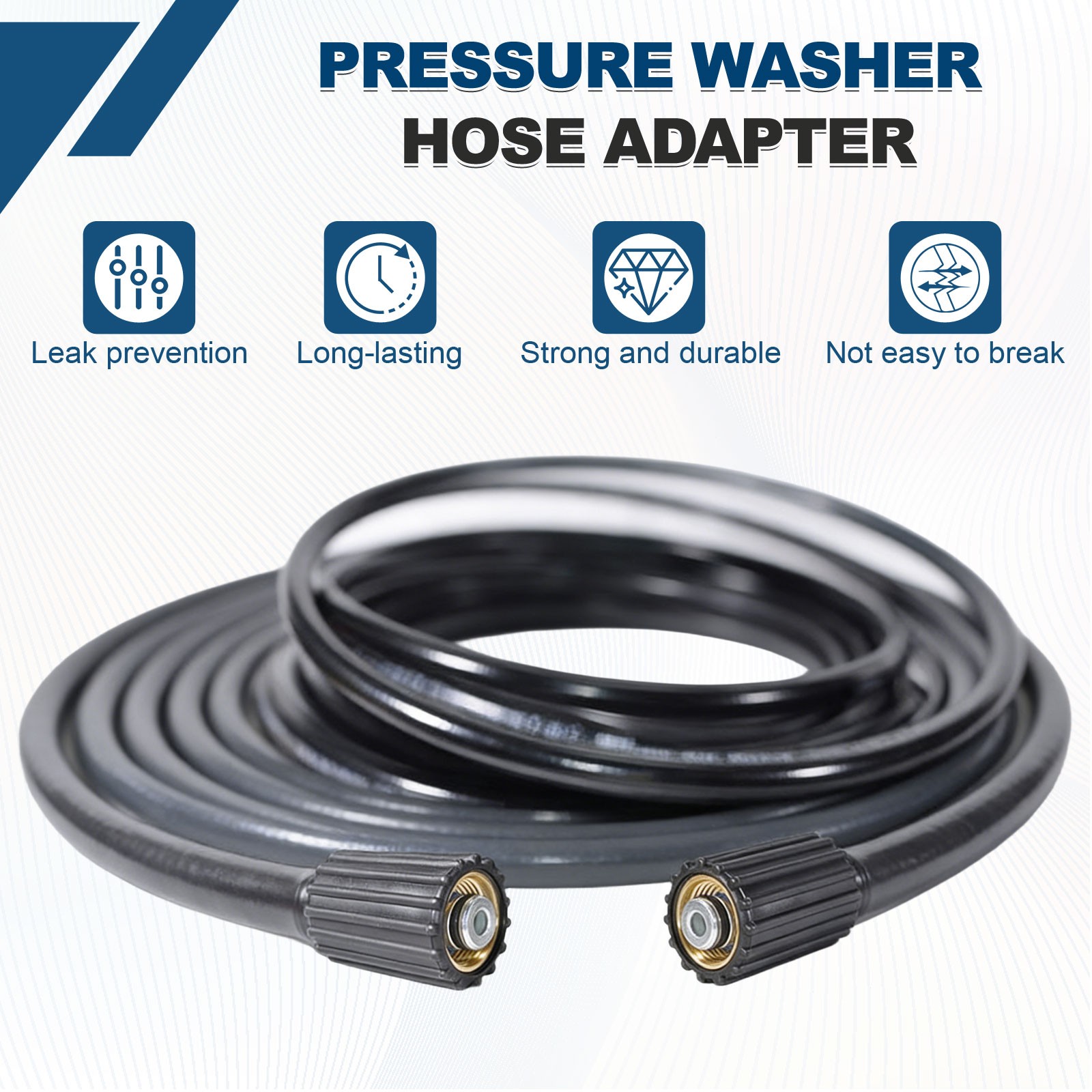 Pressure Washer Connector M22 Male to G3/4 Female 4800PSI Copper