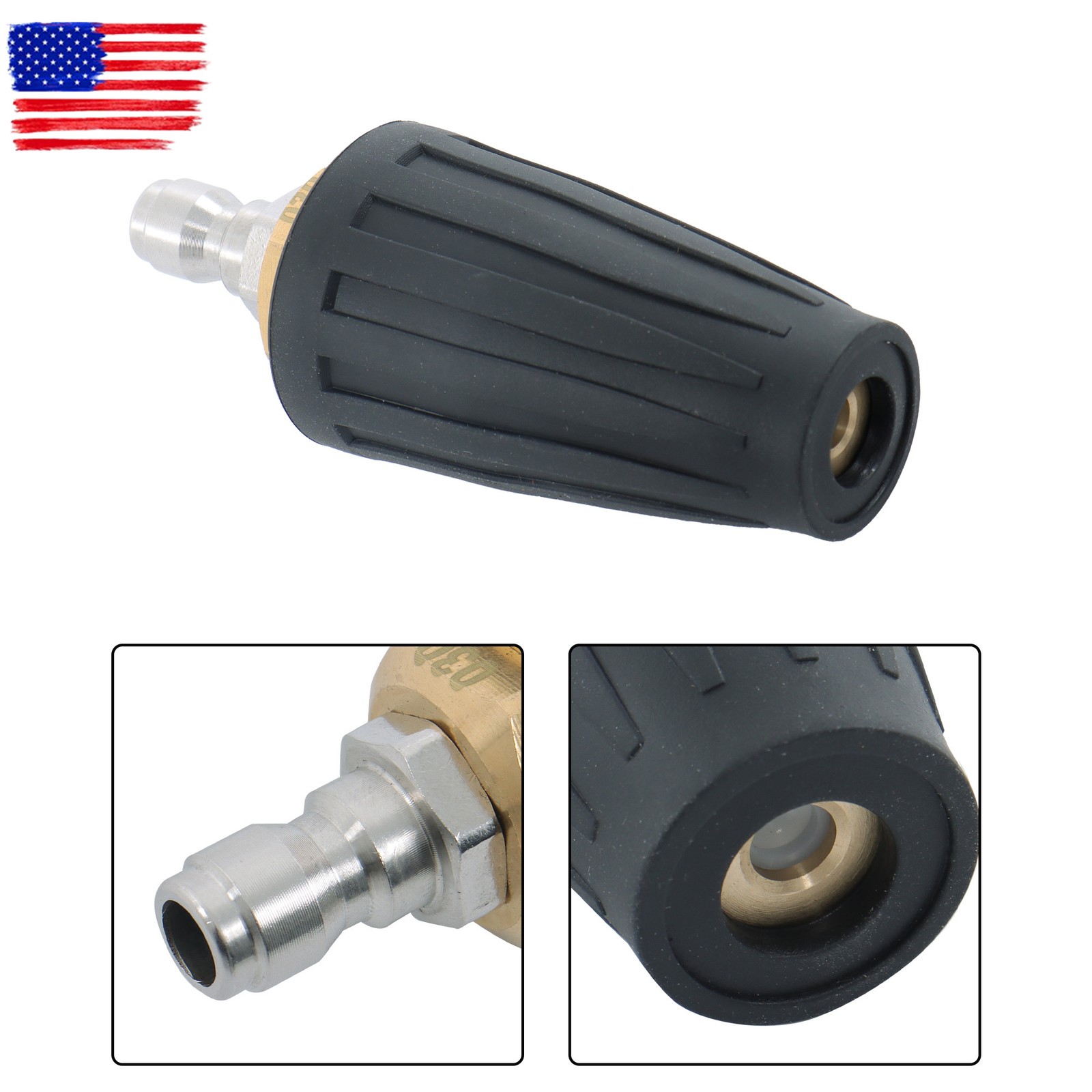 Rotating High Pressure Turbine Nozzle Set with 5 Spray Nozzles 1/4 inch 3600 PSI