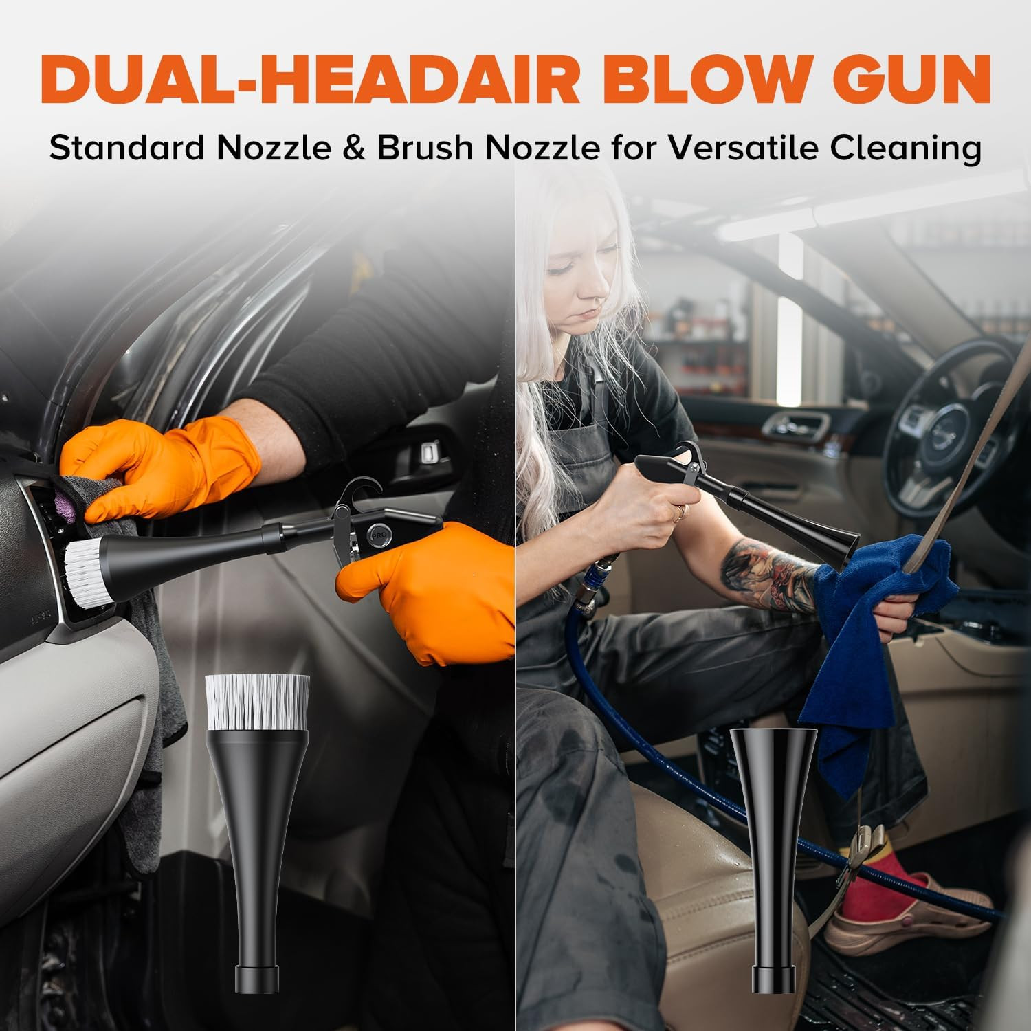 Tornado Car Cleaning Gun Interior Dryer Air Blow Gun, Automotive Tool Car Detail
