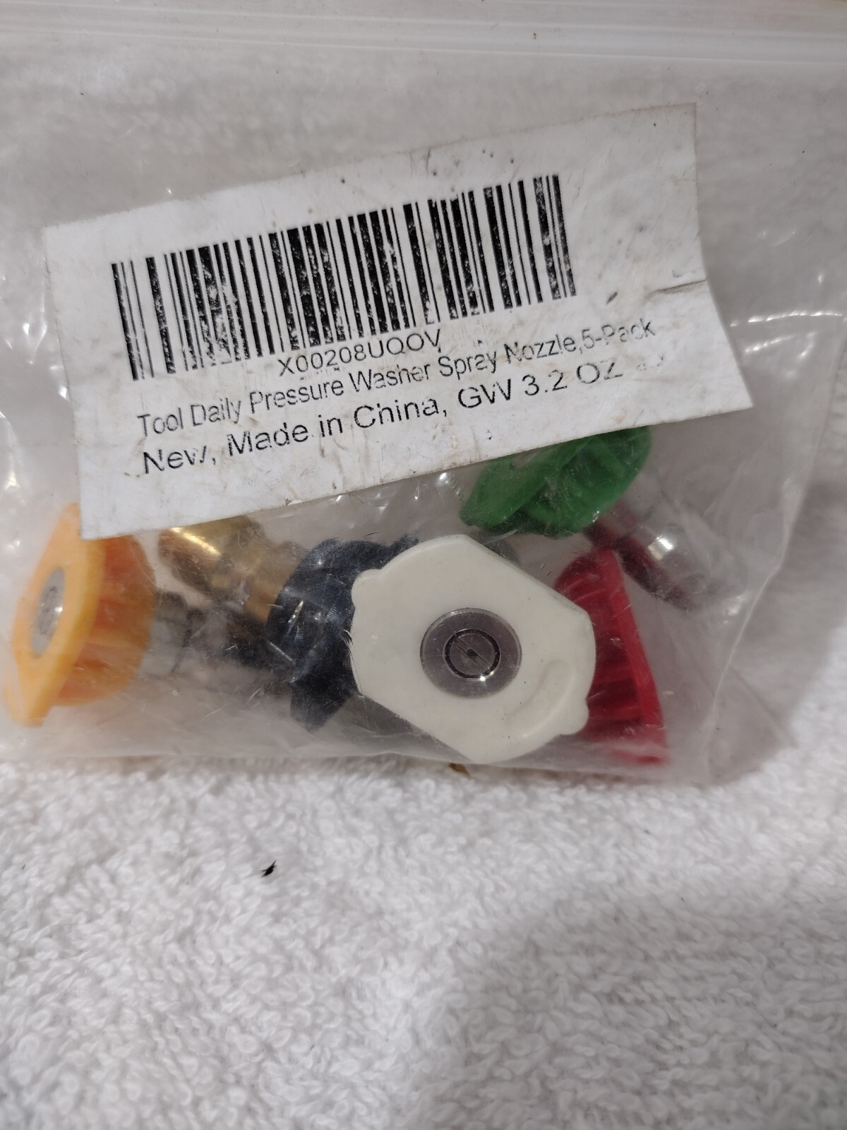 Pressure Washer Nozzle/ Pack of 5/ 4000 PSI /Tool Daily