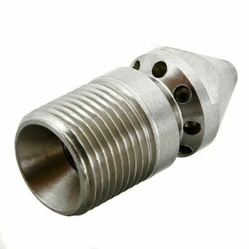 3/8 Male Pressure Washer Sewer Jetter Spray Head Hose Drain Cleaner Nozzle Part