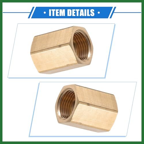 Pressure Washer Connector M18x1.5 to M18x1.5 Female Adapter Brass Screw Hose …