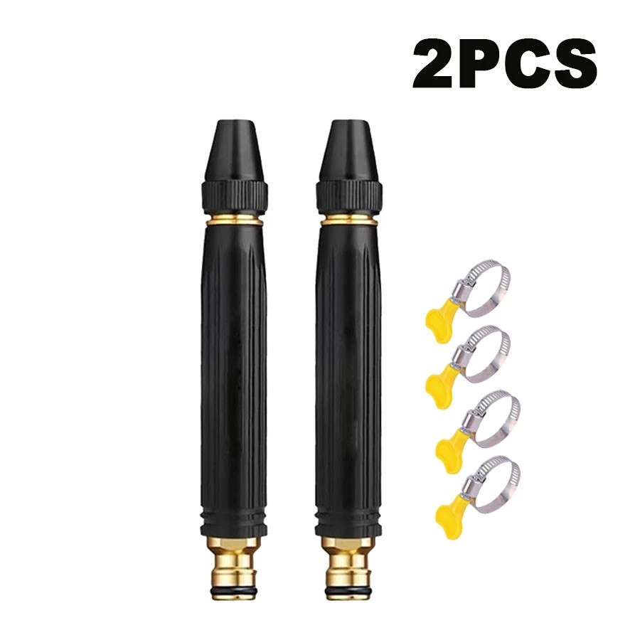 2026 New Jet Nozzle Home high-Pressure car wash Water Gun with Booster Nozzle 2x