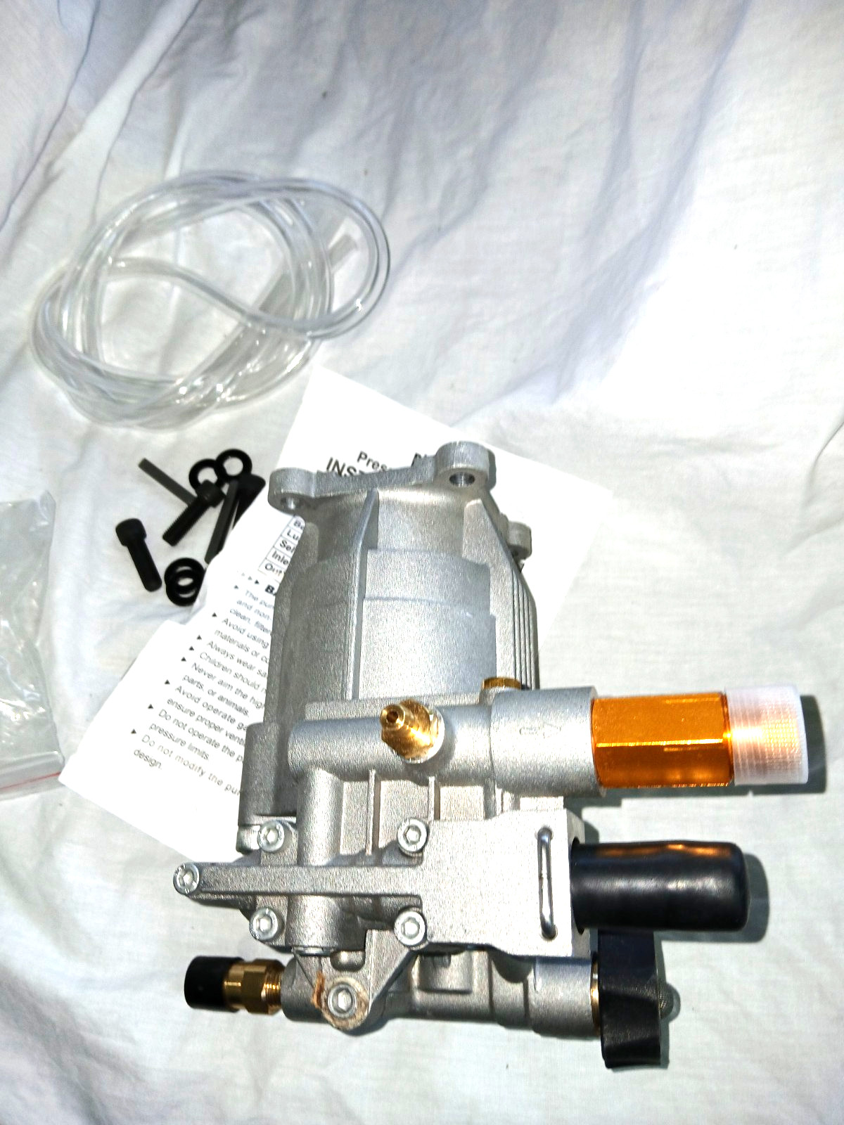 Biswing Horizontal Pressure Washer Pump 3/4″ Shaft Axial 3400 PSI 2.5 GPM 6.5-7H