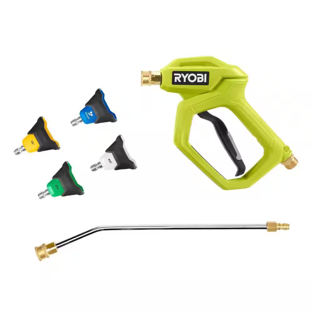Premium Pressure Washer Foam Blaster W/ Automotive Accessory Kit and 1/4 In. X 5