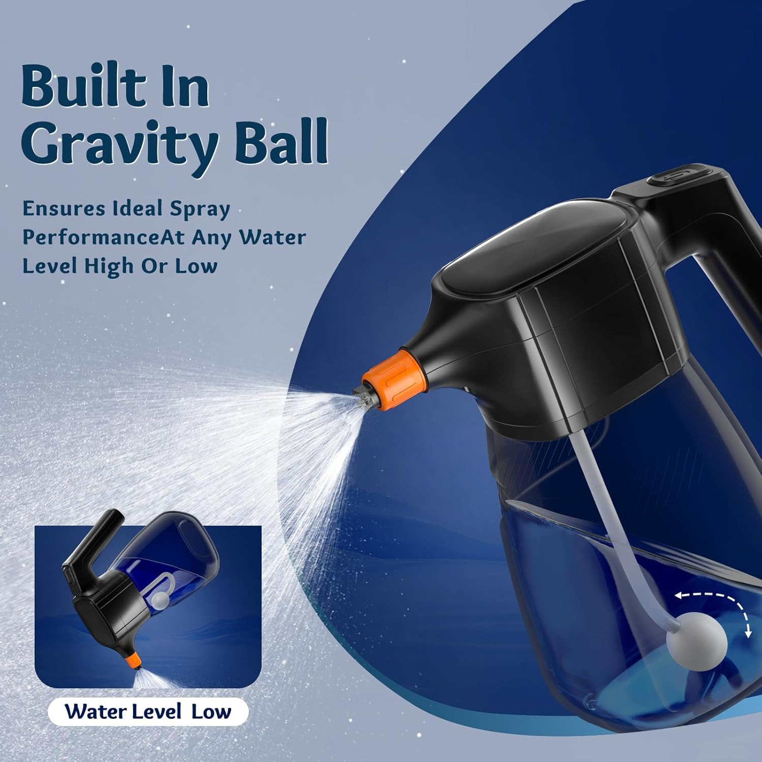 Cordless 2L Electric Foam Cannon – 68Oz Rechargeable Car Detailing Blaster