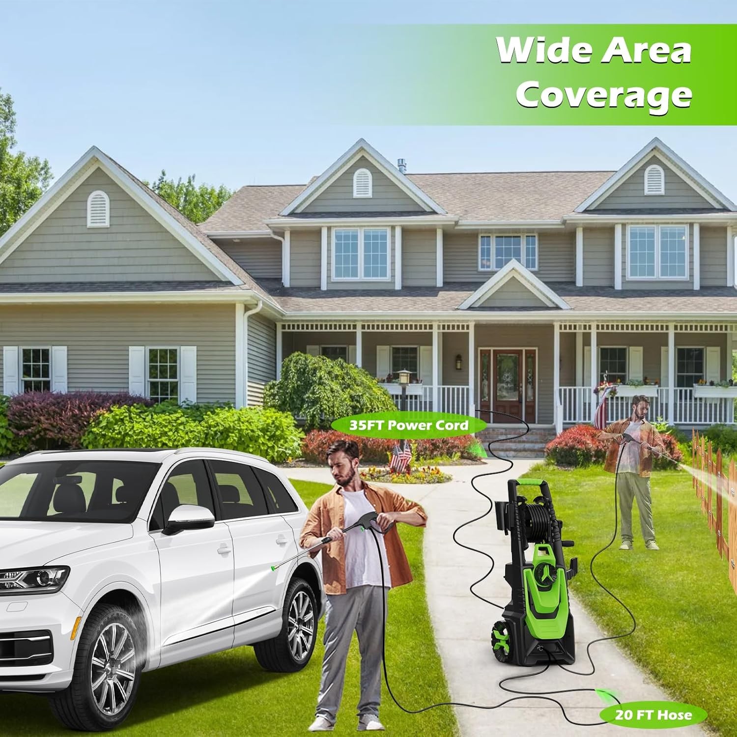Electric Pressure Washer, Power Washer Foam Cannon, Foam Cannon 4 Quick Conne
