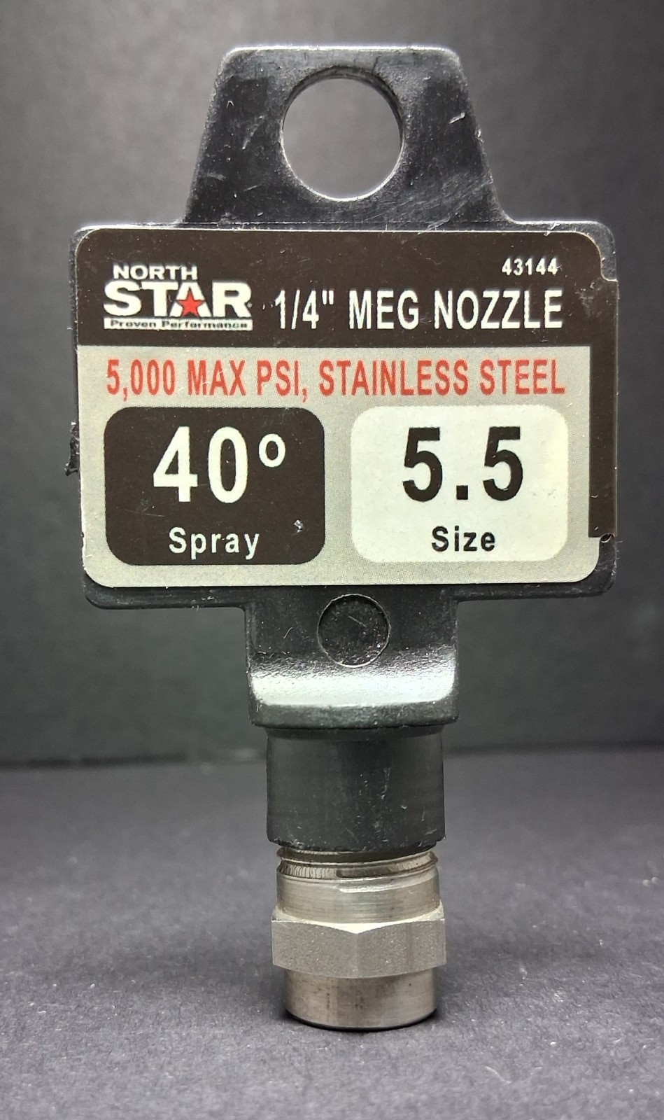 USA Meg 40055 Jetwash 40°, Size 5.5 Pressure Washer Spray Nozzle 1/4″ NPT S/S