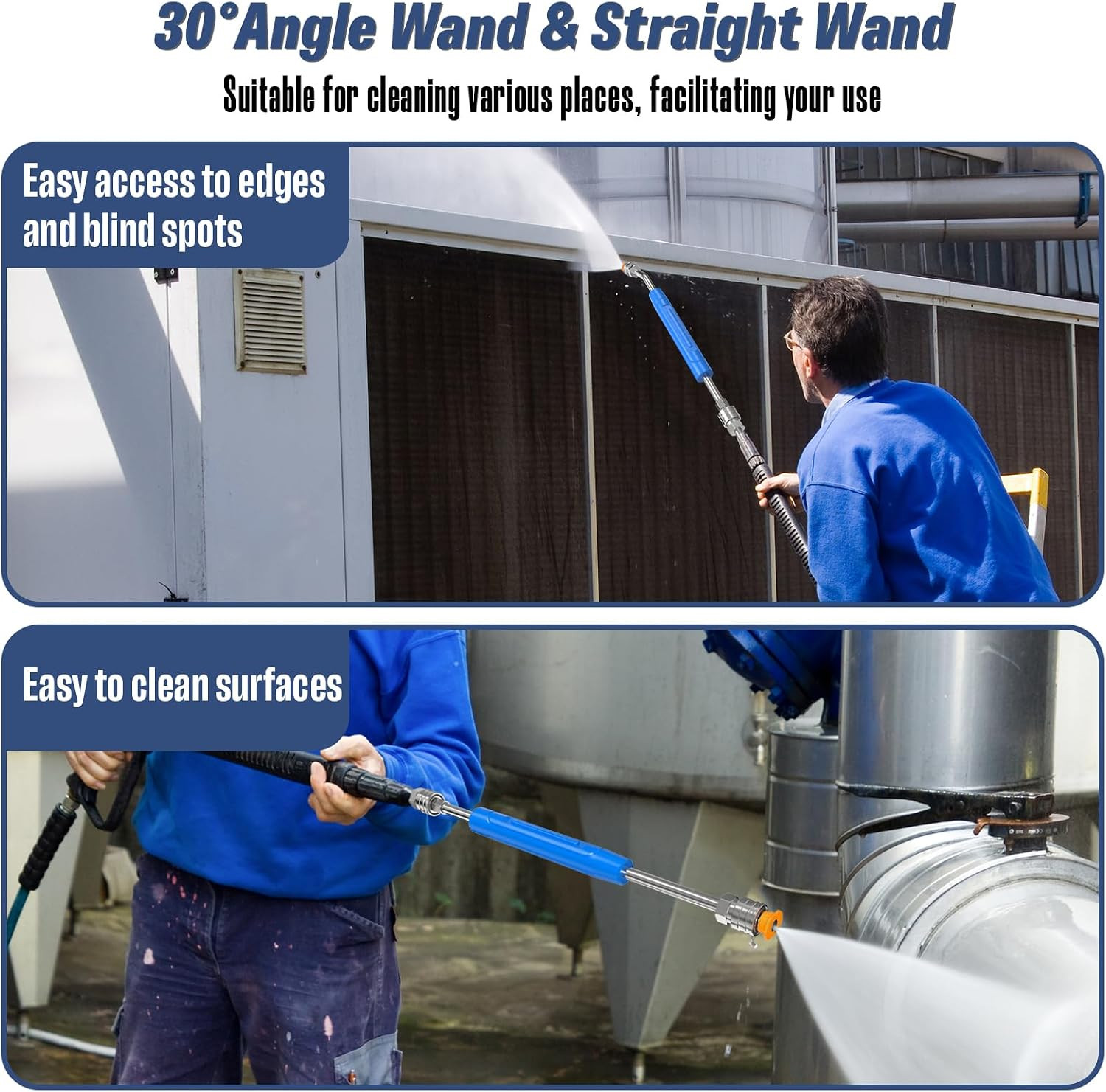 Pressure Washer Extension Wand 17 Inch, Stainless Steel Power Washer Wand wit…