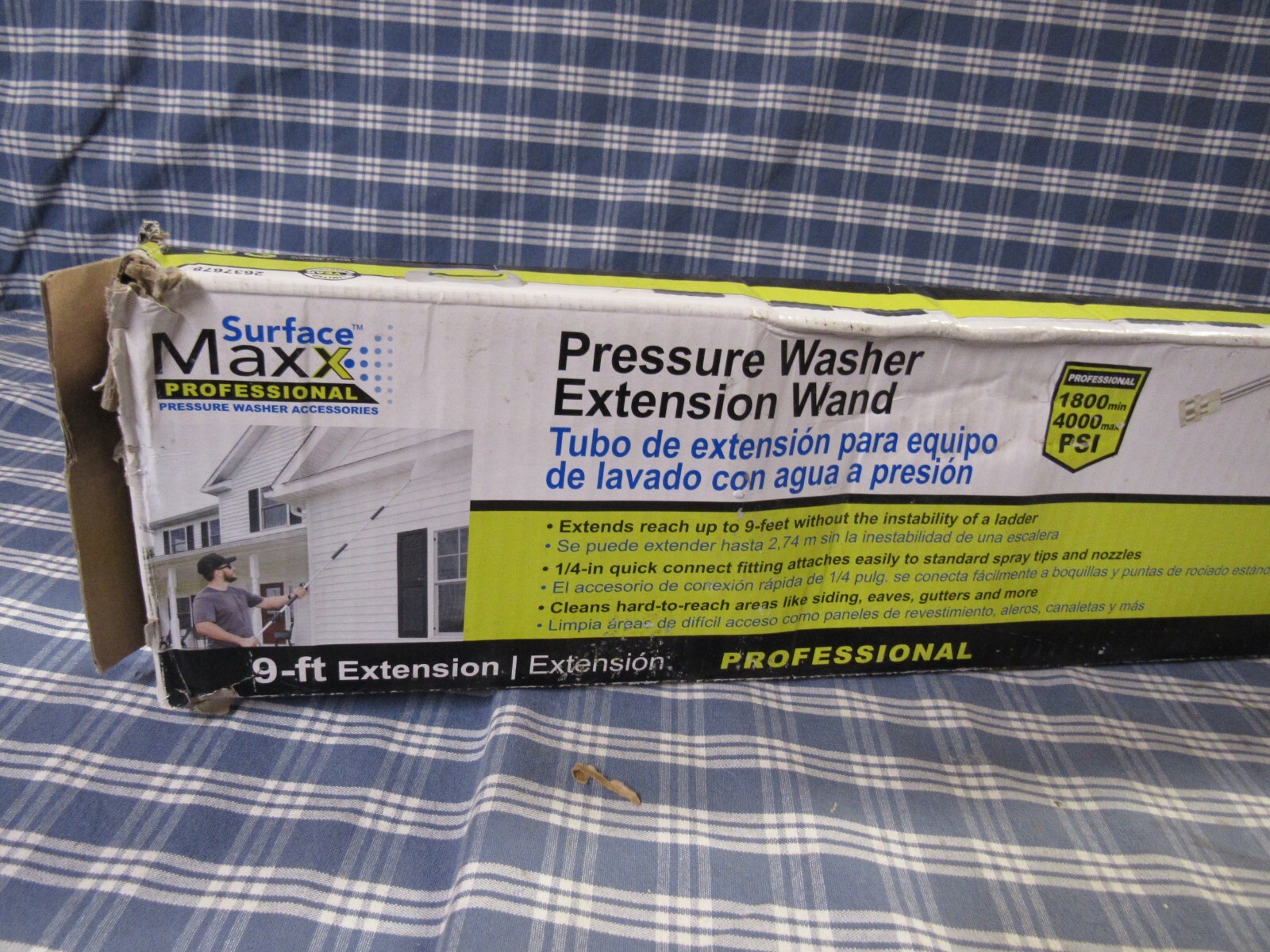 SurfaceMaxx 9 ft. Extended Reach Wand 4000 psi (New Distress Box) FREE SHIPPING.