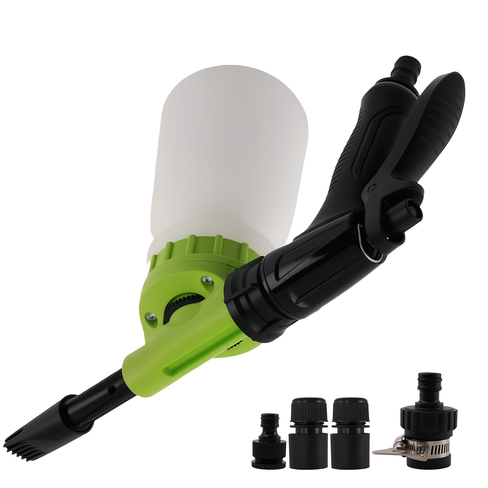 1L Foam Gun Kit for Car Cleaning Hose 5/8′ Quick Connector Plastic Nozzle