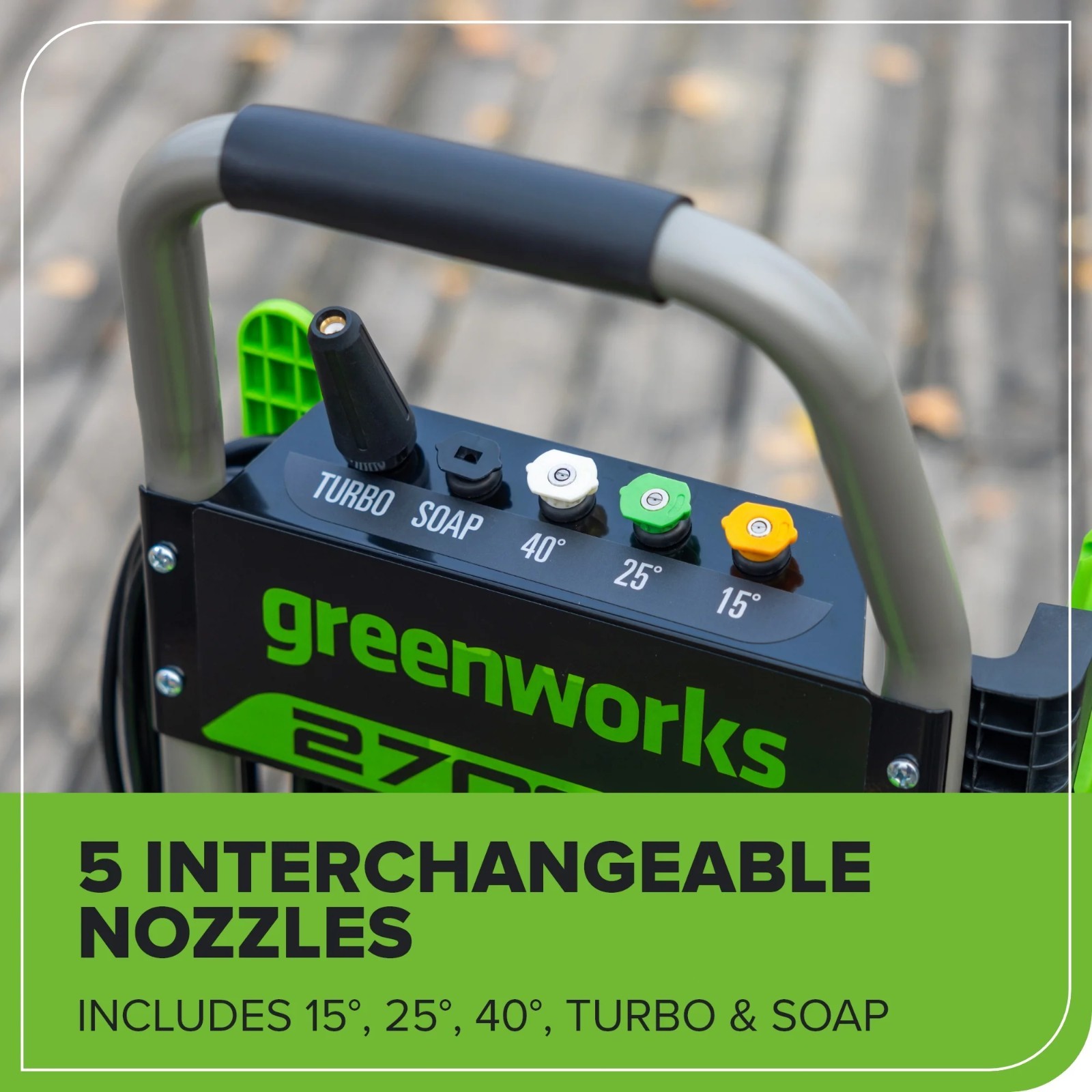 Greenworks 2700 PSI 1.2 GPM Cold Water Electric Pressure Washer