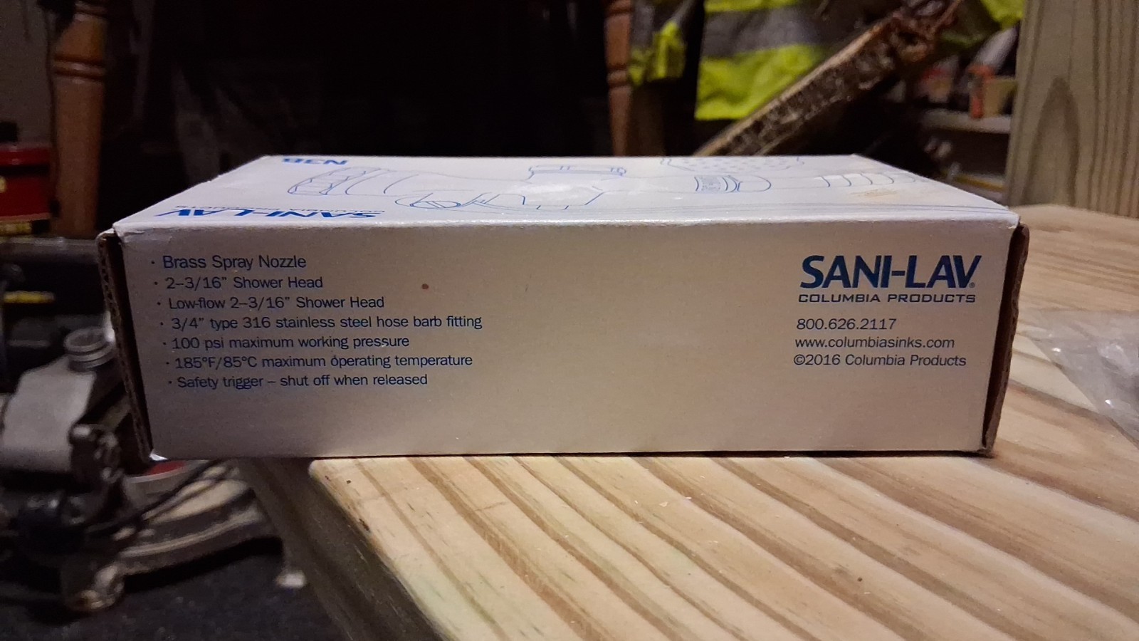 SANI-LAV N3B Hog Wash Nozzle, 200 PSI Max,Brass,3/4″ 46CF54
