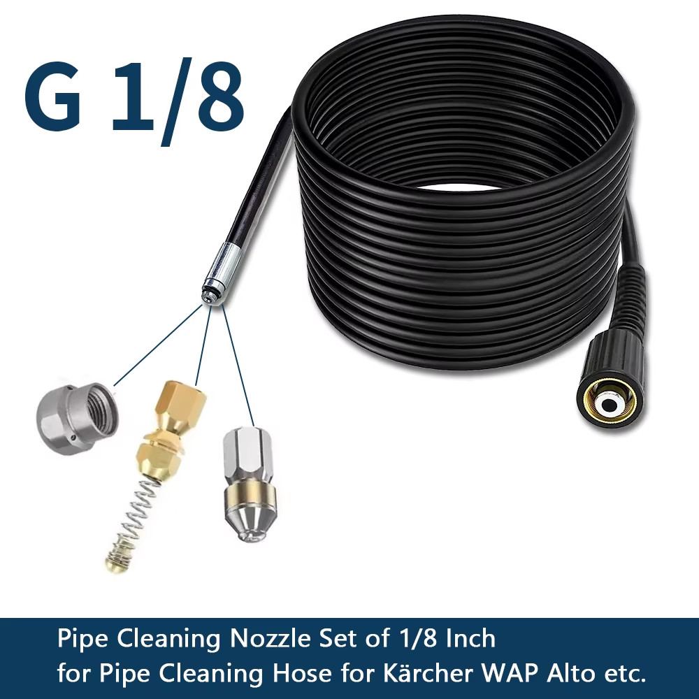 High Pressure Pipe Cleaning Hose Drain Cleaner Pipe for Karcher K2K7/HD/HDS Univ