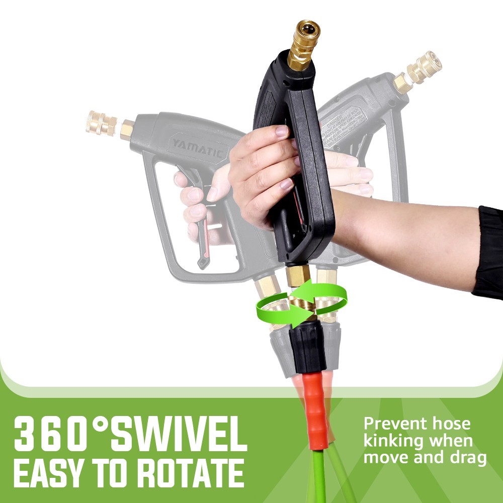 YAMATIC Power Washer Gun and Hose, 3/8″ Swivel Quick Connect