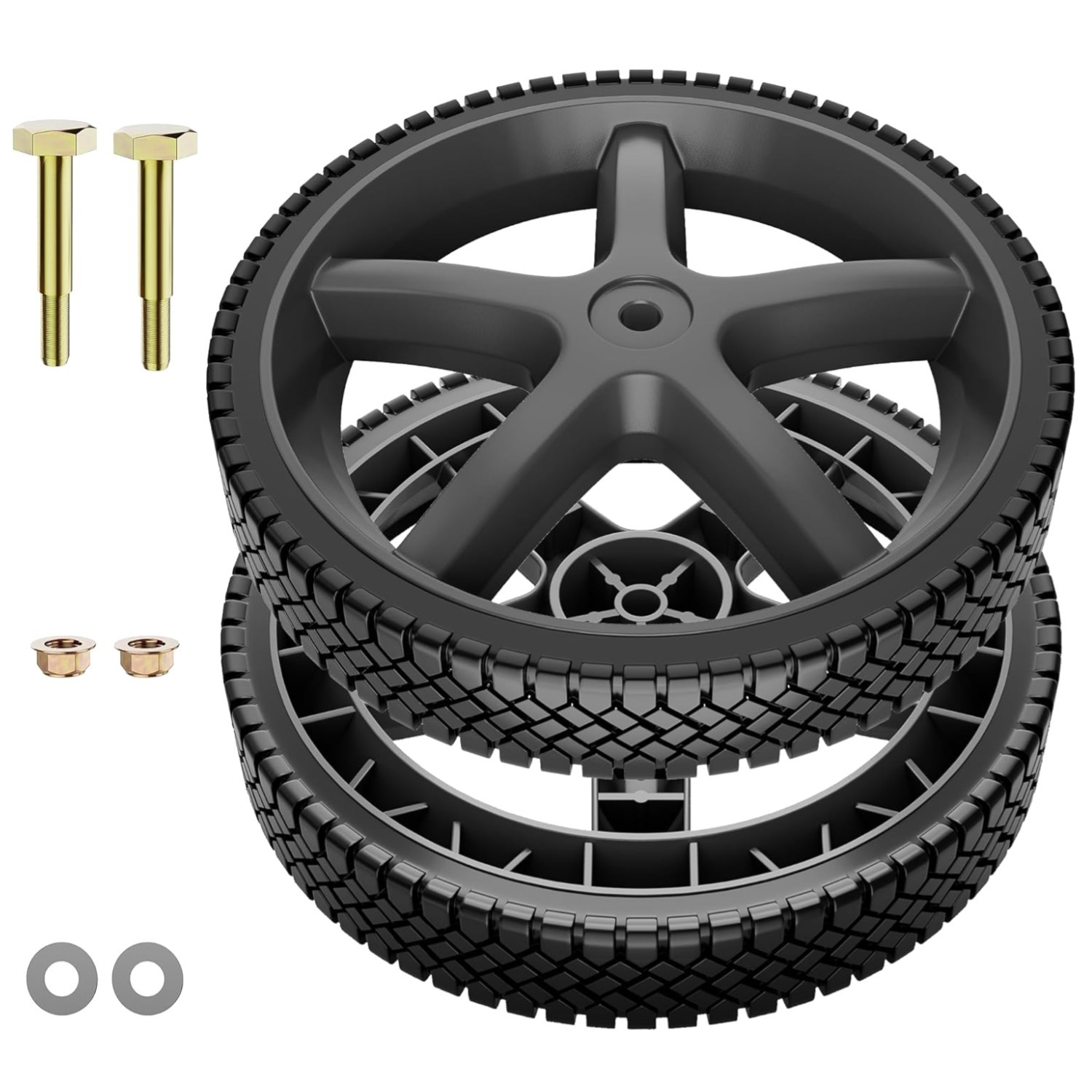 Durable 12″ Anti-Slip Pressure Washer Wheels – Fit for Ryobi, Homelite, BlackMax