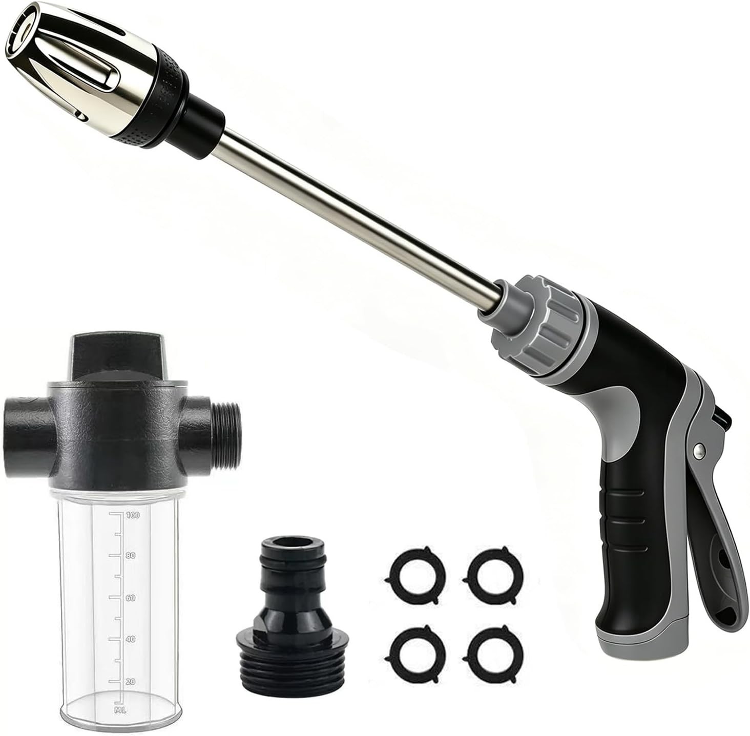 Hose Hawk Pressure Washer – High Pressure Jet Hose Nozzle with 3 Spray Modes