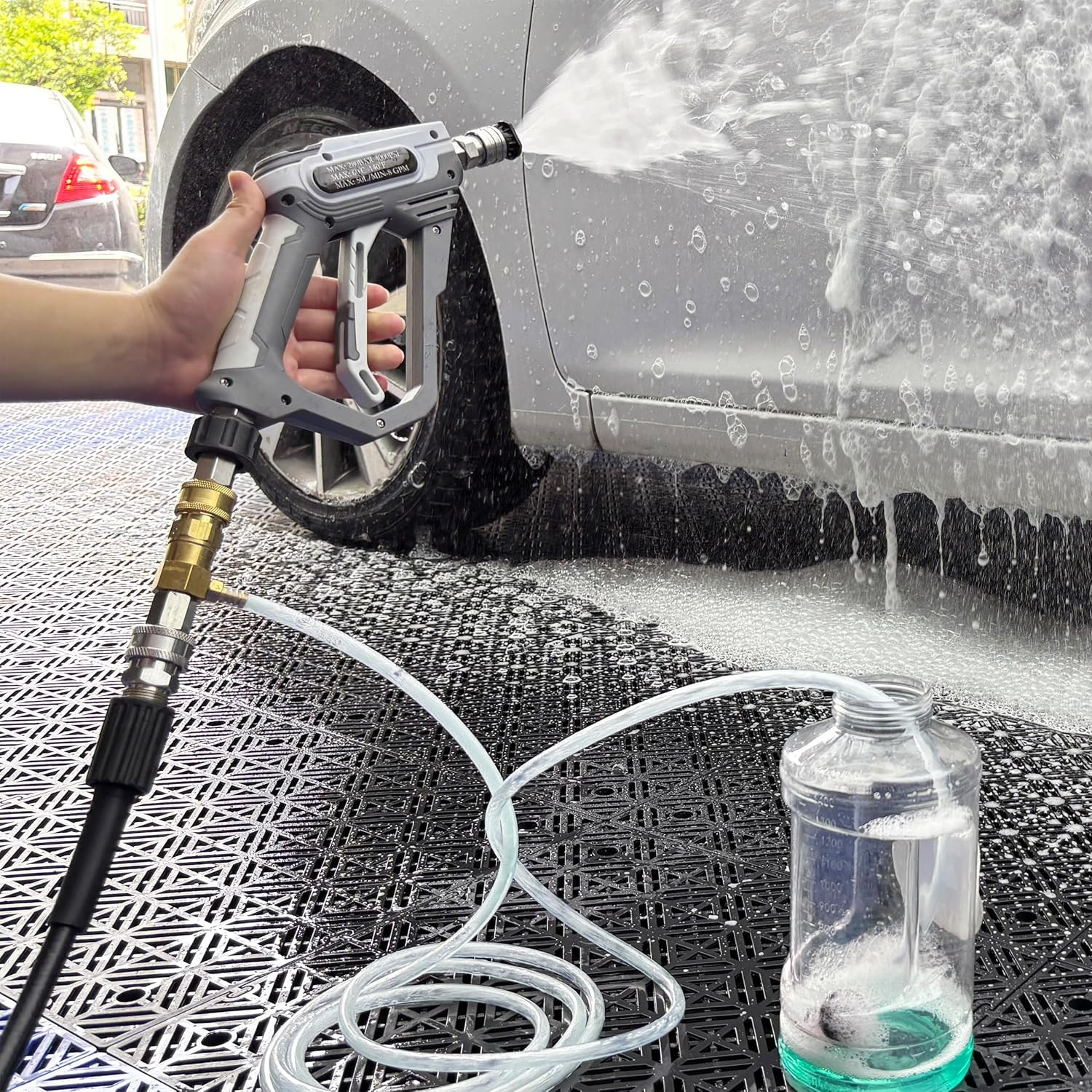 Downstream Injector for Pressure Washer, Power Washer Chemical Injector Kit with