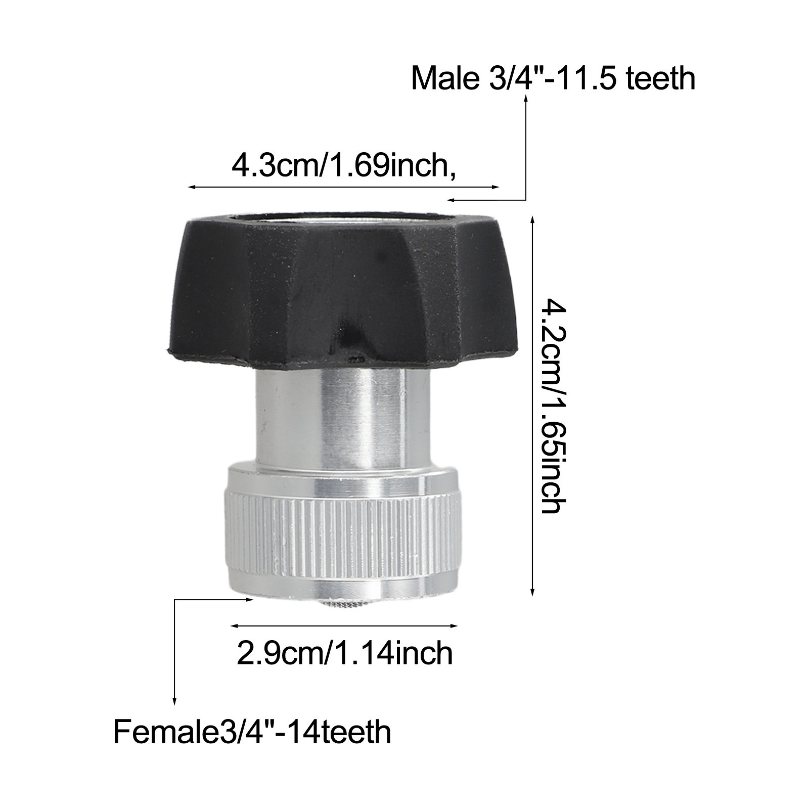 Aluminum Plastic Coupler Adapter for Long Lasting Performance in Cleaning