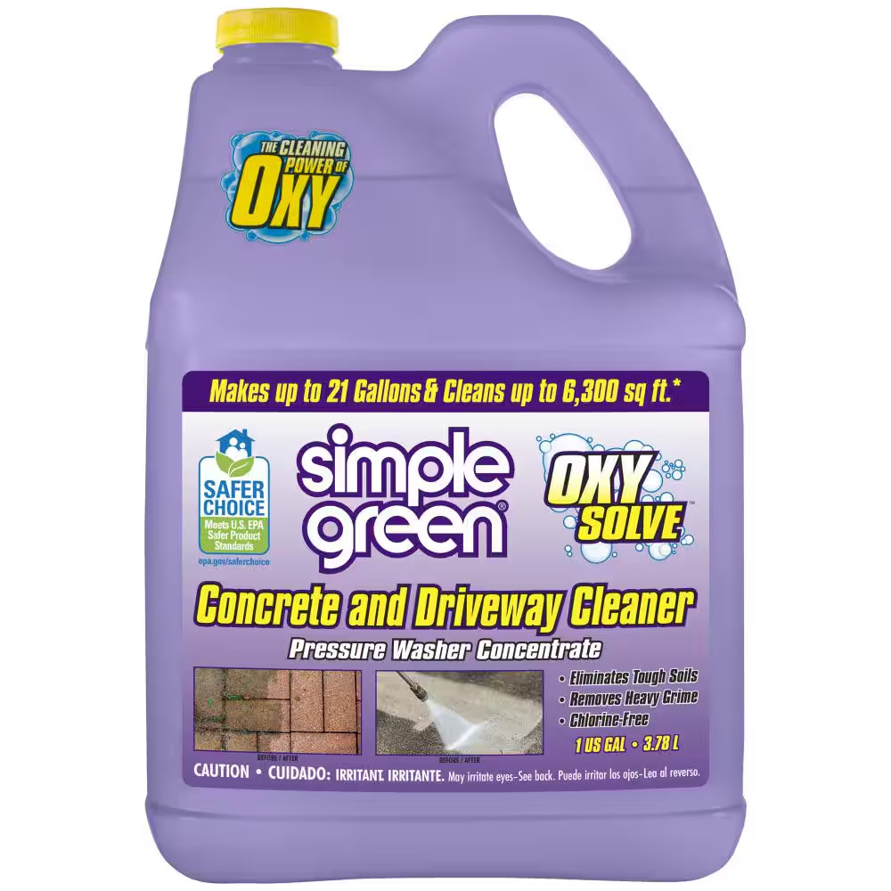1 Gal. Oxy Solve Concrete and Driveway Pressure Washer Concentrate Outdoor Clean