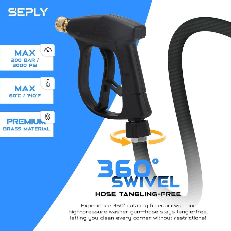 Sewer Jetter Kit for Pressure Washer 50 FT, Drain Cleaner Hose with Power Washer