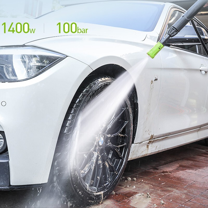 1400W High Pressure Cleaner Car Washer Sprayer Water Gun Cleaning Machine 100Bar