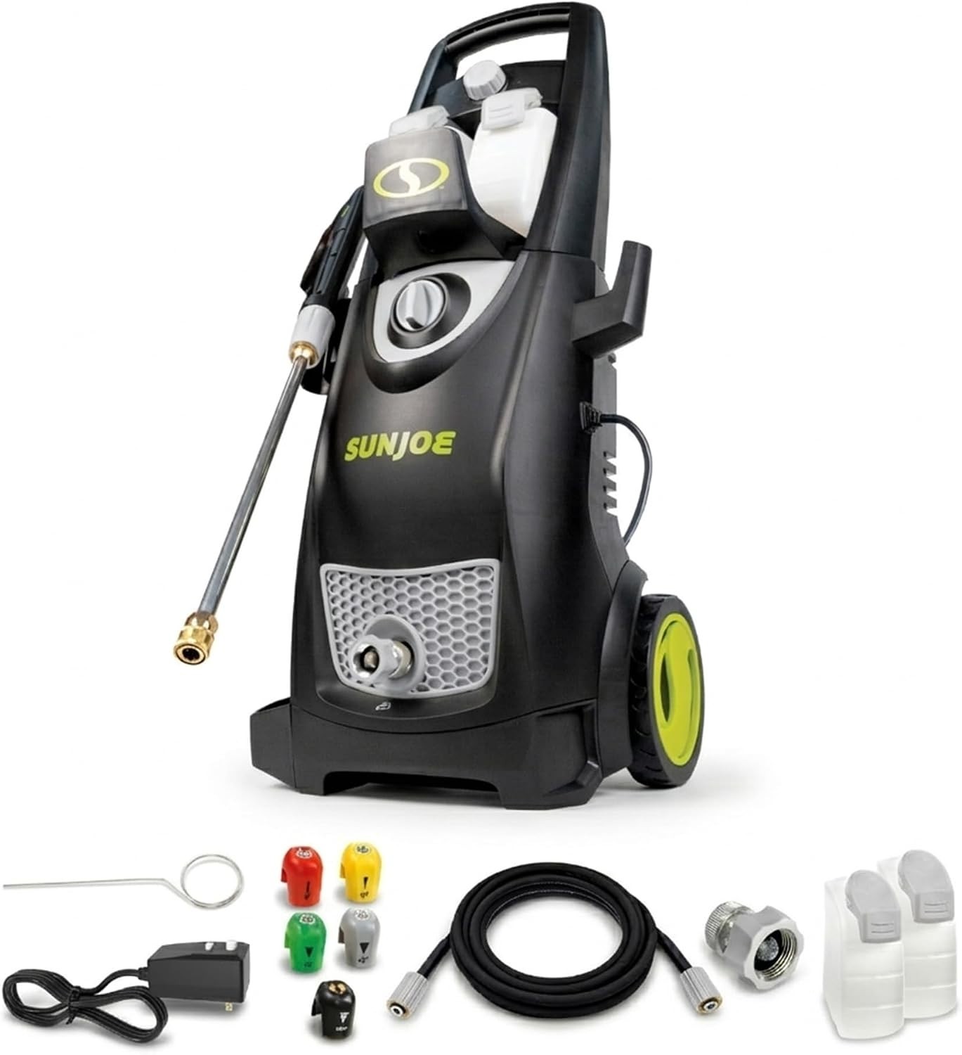 2030 PSI Heavy-Duty Portable Electric Pressure Washer with Dual Detergent Tanks