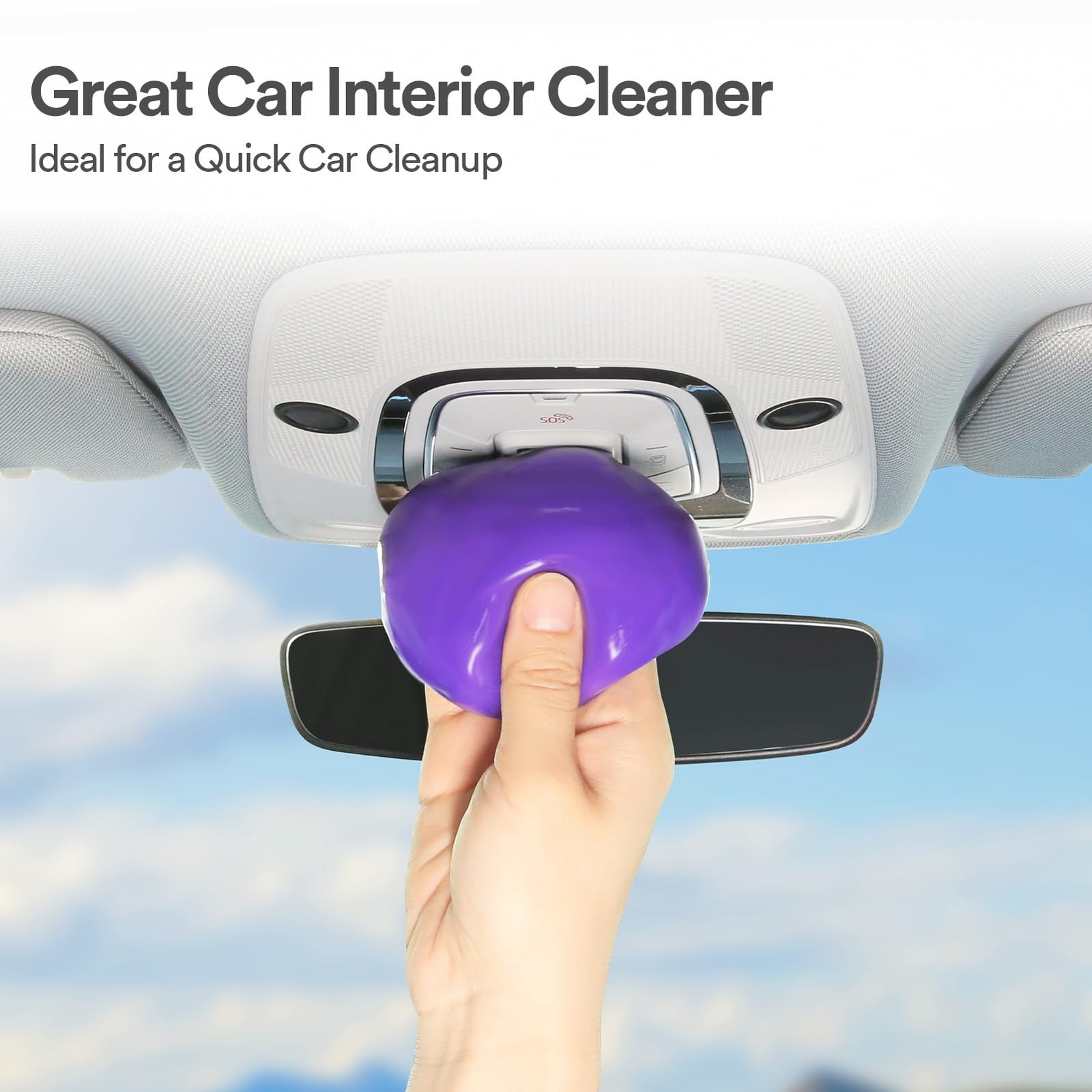 PULIDIKI Car Cleaning Gel Putty Interior Cleaner Purple