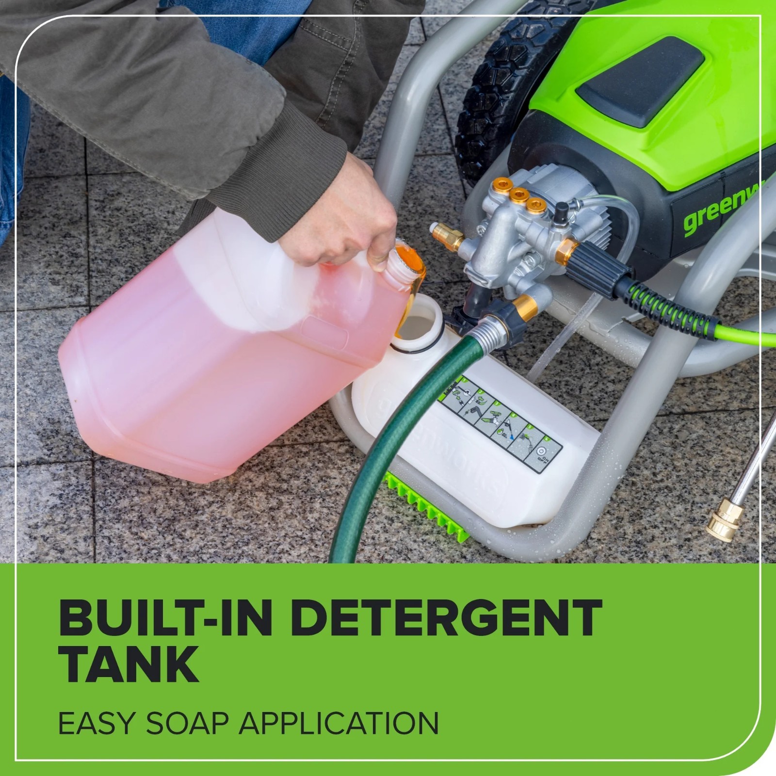 Greenworks 2700 PSI 1.2 GPM Cold Water Electric Pressure Washer
