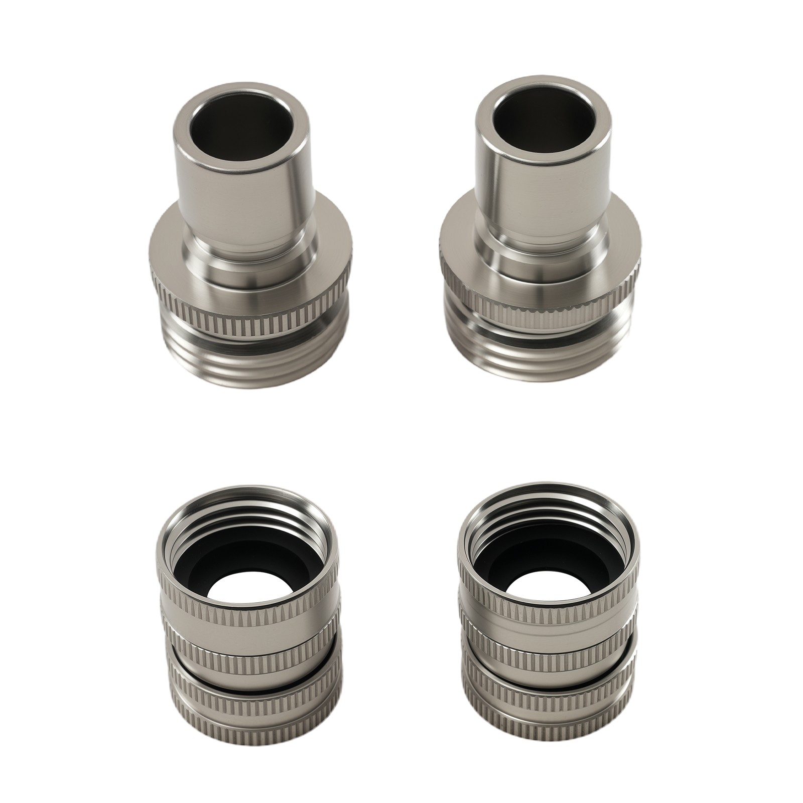 4x Pressure Washer Adapter Fitting 3/4″ Garden Hose Quick Connect Stainless