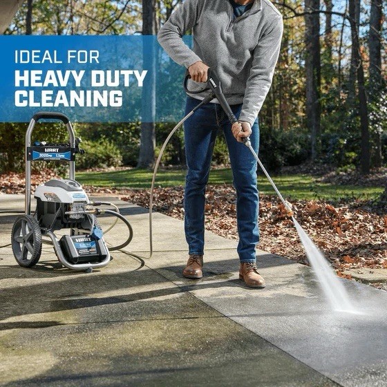 HART 3000 PSI BRUSHLESS MOTOR ELECTRIC PRESSURE WASHER Heavy Duty Cleaning