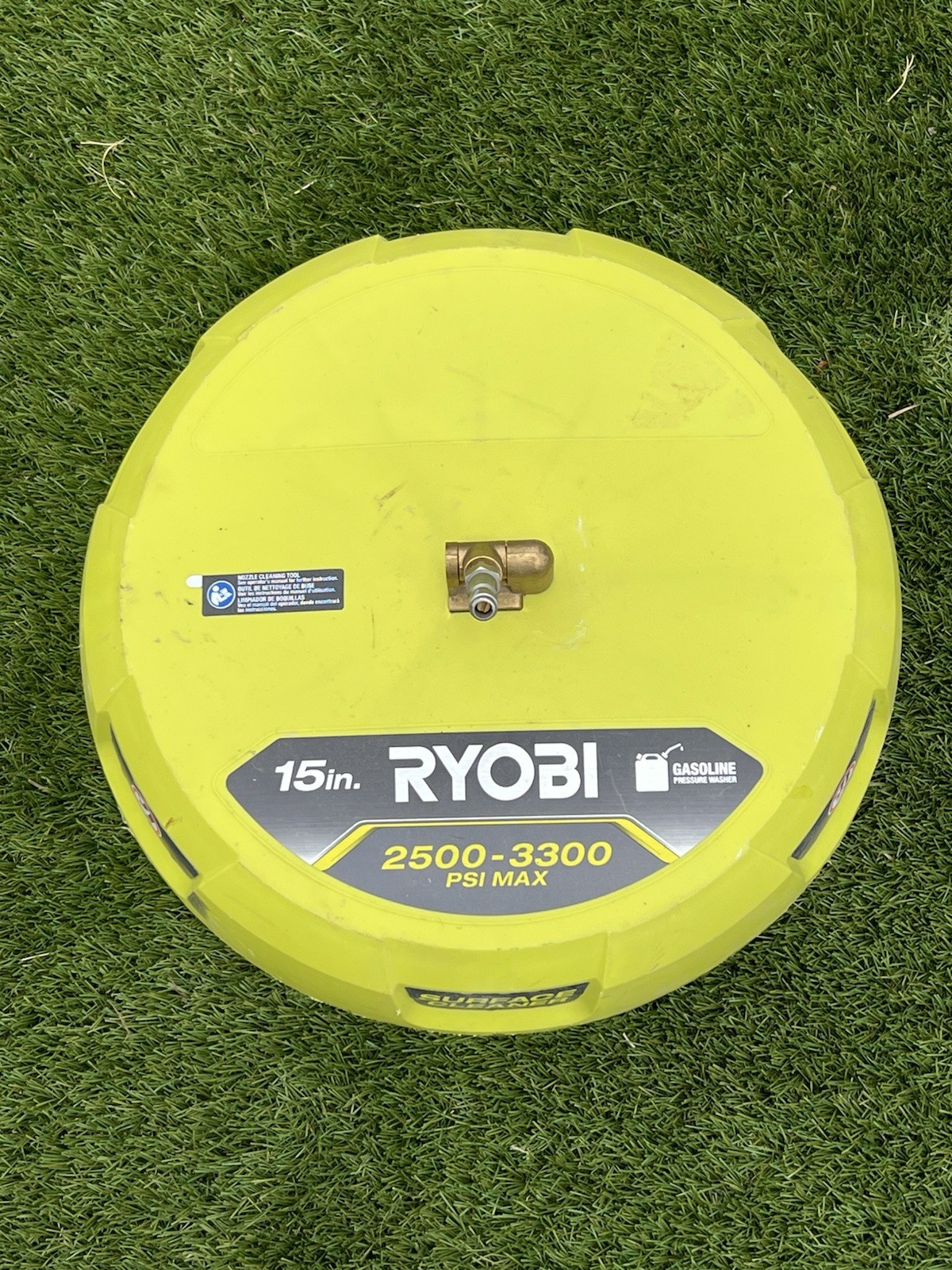 Ryobi RY31SC01 15 in. 2500 – 3300 PSI Surface Cleaner for Gas Pressure Washer