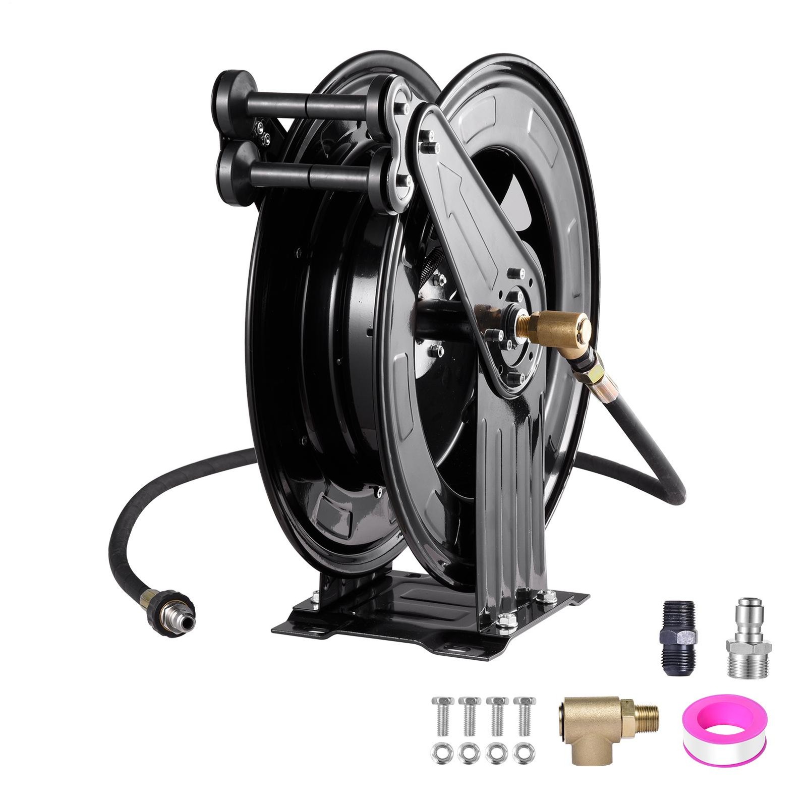 Retractable Garden Hose Reel 4000PSI Water Hose Reel Wall-Mount, Only Reel