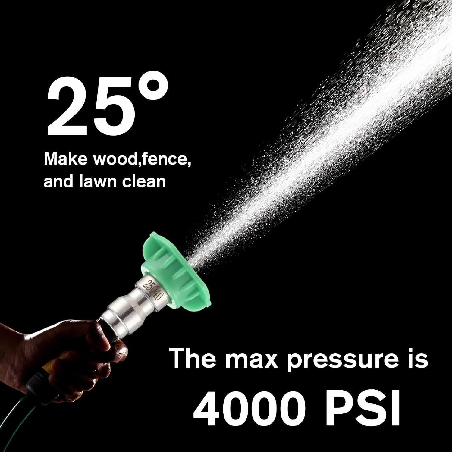 Elegant Green 20-Pack Quick Connect Nozzle Tips for 4000 PSI Pressure Washers