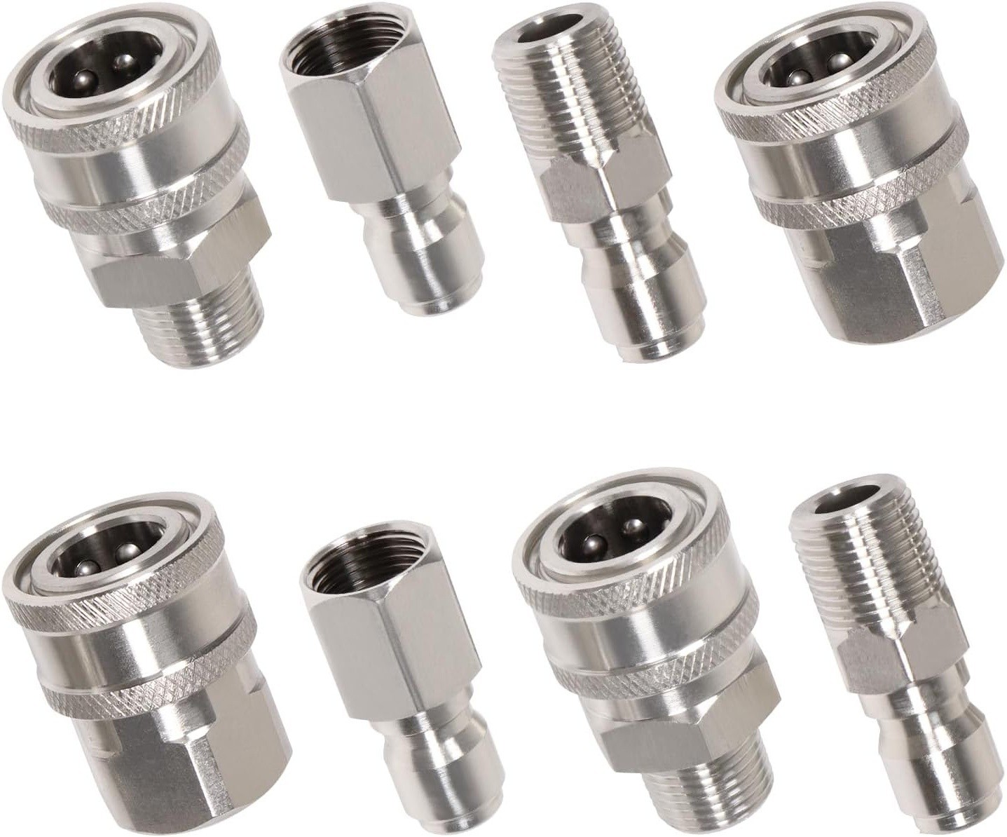 3/8 Inch Quick Connect Fittings for Pressure Washers Stainless Steel Adapter
