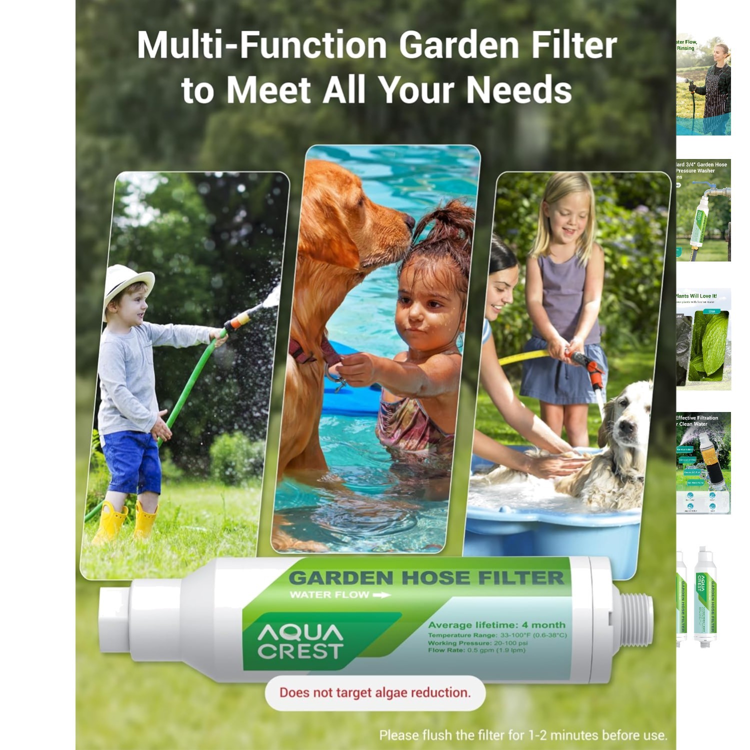 Efficient Garden Hose Water Filter 2-Pack – Prolongs Plant Health & Nozzle Life