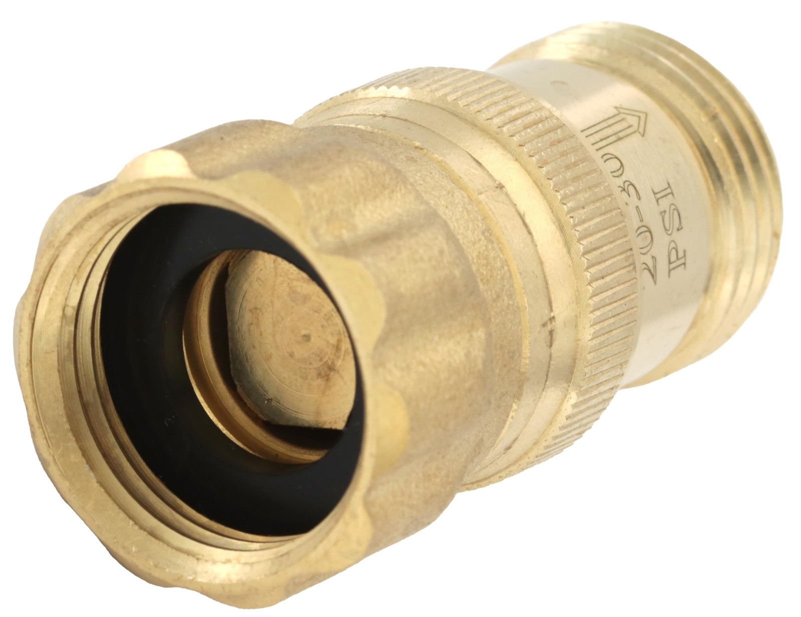 Lead-Free Brass 20-30 psi Water Pressure Reducer Regulator, 3/4 inch Hose Thr…