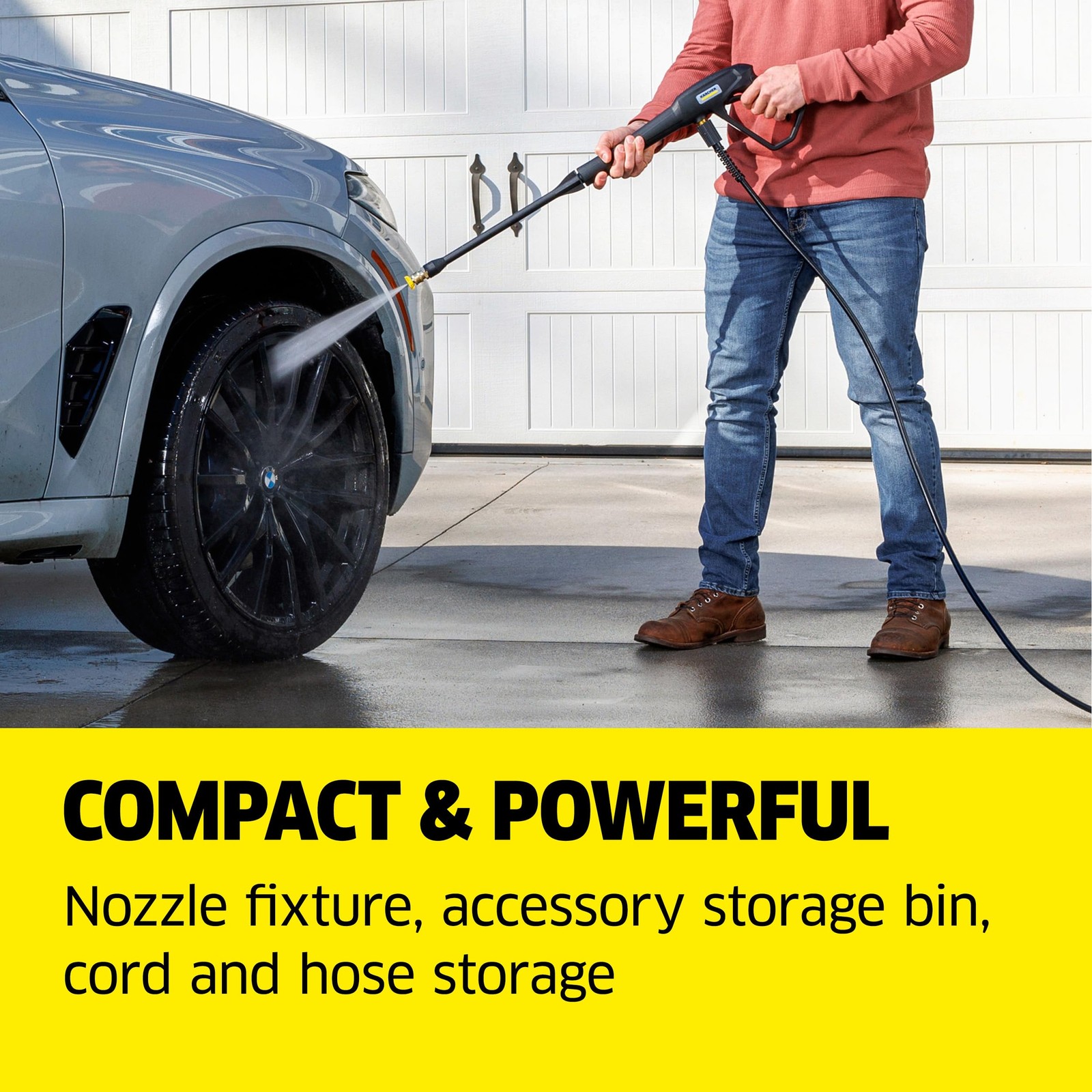 Kärcher Pressure Washer K1700 Cube, CETA Certified, 3 Yellow
