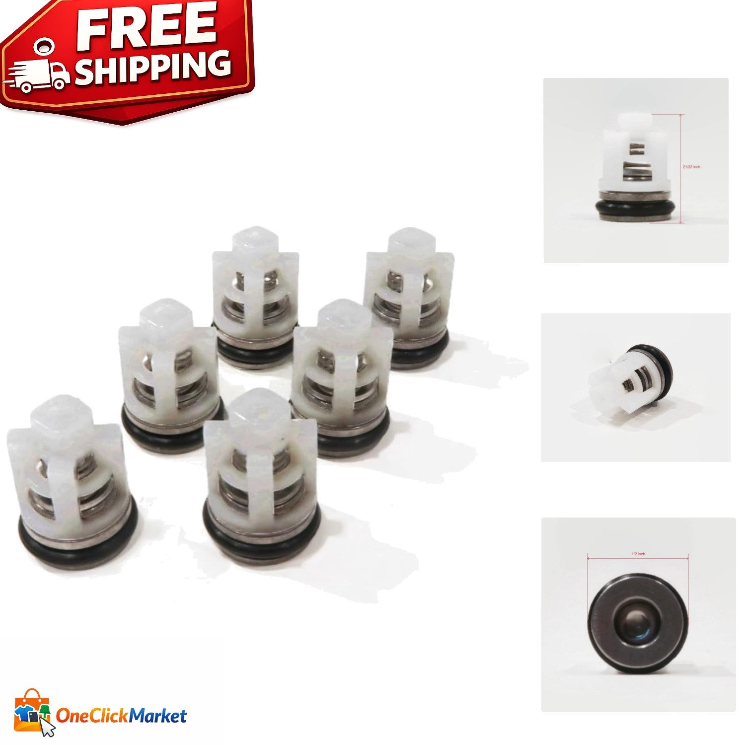 Essential Check Valve Repair Kit for Homelite 308653052/007 – 6 Metal Components
