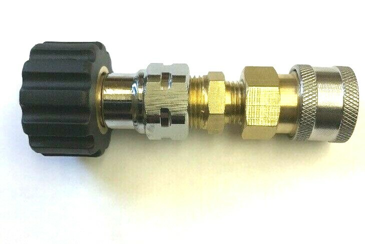 M22/15mm Twist Connect (Non Standard ) x 1/4 General Pump Quick Coupler