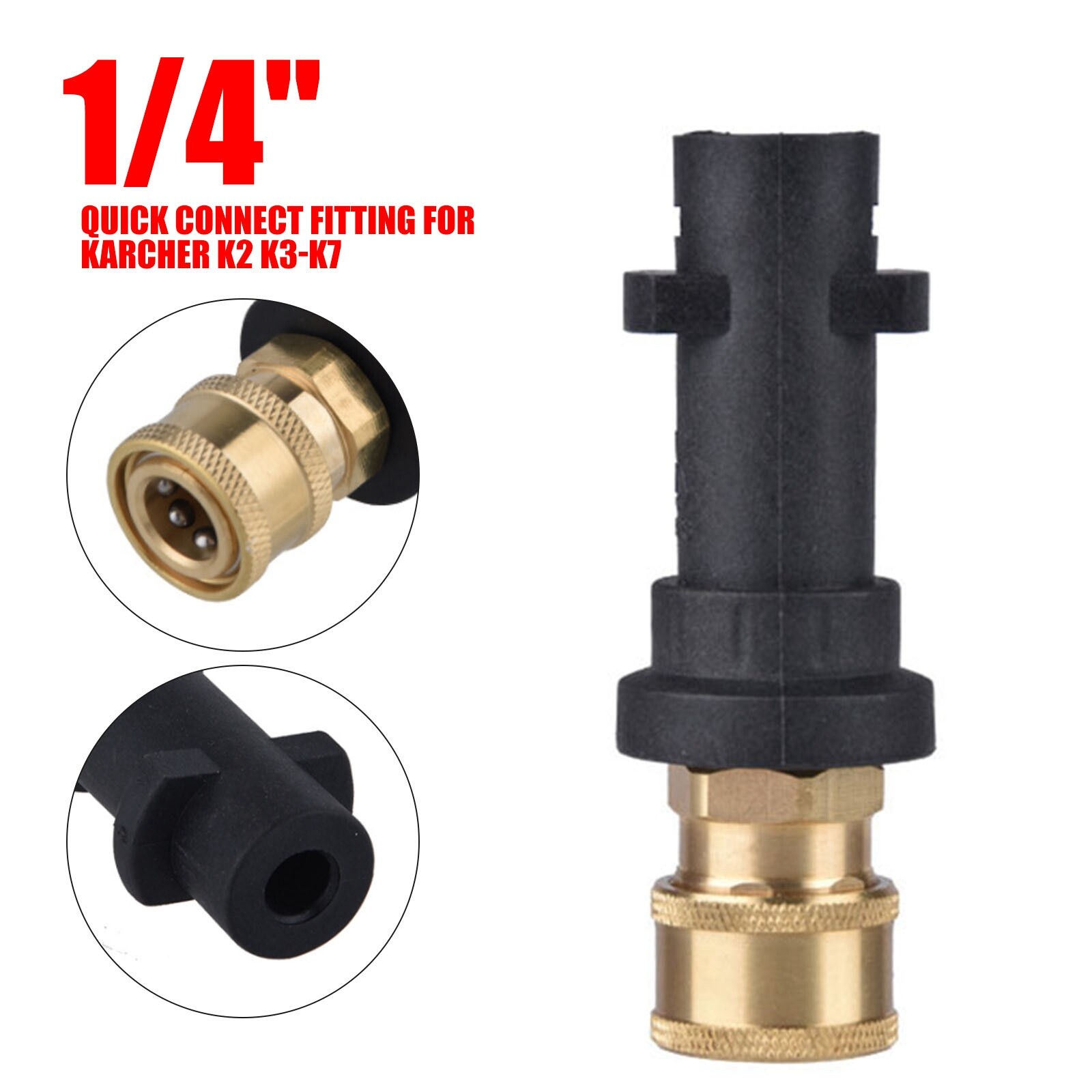 Nozzles For Karcher K2 K3 K4 K5 K6 K7 Washer Gun Adapter to 1/4” Quick Connect