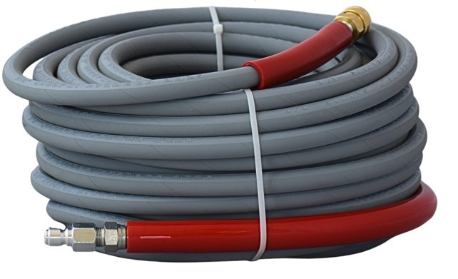 Raptor Blast 3/8″ x 100ft Pressure Washer Hose 6000 PSI Gray Non-Marking USA